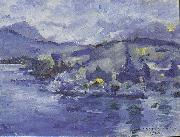 Lovis Corinth Lake Lucerne in the afternoon France oil painting artist